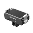 For DJI Osmo Action 5 Pro / 4 / 3 PULUZ Magnetic Quick Release Metal Base (Black) - 2