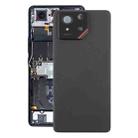 For Asus ROG Phone 9 5G Original Glass Battery Back Cover with Camera Lens Cover(Matte Black) - 1
