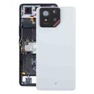 For Asus ROG Phone 9 5G Original Glass Battery Back Cover with Camera Lens Cover(Matte White) - 1