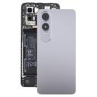 For OnePlus Nord CE4 Lite Plastic Back Cover with Camera Lens Cover(Silver) - 1