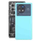 For vivo X80 Pro Battery Back Cover with Camera Lens Cover(Blue) - 1