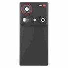 For ZTE nubia Z70 Ultra NX733J NX736J Glass Battery Back Cover with Camera Lens Cover(Black) - 2
