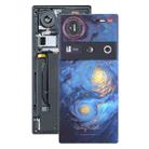 For ZTE nubia Z70 Ultra NX733J NX736J Glass Battery Back Cover with Camera Lens Cover(Blue) - 1