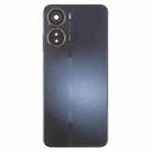 For ZTE Axon 40 Lite Plastic Battery Back Cover with Middle Frame / Camera Lens Cover(Black) - 2
