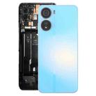 For ZTE Axon 40 Lite Plastic Battery Back Cover with Middle Frame / Camera Lens Cover(Blue) - 1