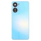 For ZTE Axon 40 Lite Plastic Battery Back Cover with Middle Frame / Camera Lens Cover(Blue) - 2
