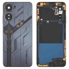For ZTE nubia Neo 5G 8150N Plastic Battery Back Cover with Middle Frame / Camera Lens Cover(Black) - 1