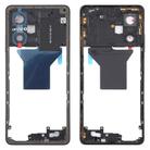 For Xiaomi Redmi Note 12 Pro 5G Original Middle Frame Bezel Plate (Black) - 1