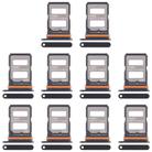 For Xiaomi 14T Pro 5G 10pcs Original SIM Card Tray + SIM Card Tray (Black) - 1