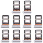 For Xiaomi 14T Pro 5G 10pcs Original SIM Card Tray + SIM Card Tray (Silver) - 1