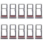 For Motorola Moto G53 XT2335-2 10pcs Original SIM + Micro SD Card Tray (Black) - 1