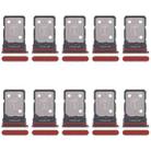 For Motorola Edge 50 Neo 10pcs Original SIM Card Tray + SIM Card Tray (Red) - 1