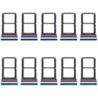 For Motorola Moto G71 5G XT2169-1 XT2169-2 10pcs Original SIM Card Tray + SIM Card Tray (Blue) - 1