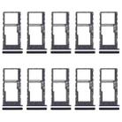For Motorola Moto G 2022 10pcs Original SIM + Micro SD Card Tray (Black) - 1