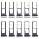 For Motorola Moto G6 10pcs Original SIM Card Tray + SIM Card Tray + Micro SD Card Tray (Black) - 1