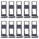 For Motorola Moto G6 Plus 10pcs Original SIM + Micro SD Card Tray (Black) - 1