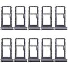 For Motorola Moto G60 10pcs Original SIM + Micro SD Card Tray (Black) - 1