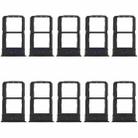 For vivo iQOO Neo5 Lite V2118A 10pcs Original SIM Card Tray + SIM Card Tray (Black) - 1