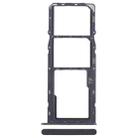 For ZTE Blade A35 SIM Card Tray + SIM Card Tray + Micro SD Card Tray (Black) - 1