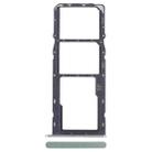 For ZTE Blade A35 SIM Card Tray + SIM Card Tray + Micro SD Card Tray (Green) - 1