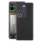 For vivo S17t 5G Original Battery Back Cover with Camera Lens(Black) - 1