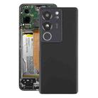 For vivo S17 Pro 5G V2284A Original Battery Back Cover with Camera Lens(Black) - 1
