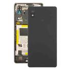 For Sony Xperia Ace III Back Cover with Camera Lens Cover(Black) - 1