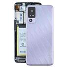 For TCL 40 R T771K Original Back Cover with Camera Lens Cover(Purple) - 1