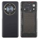 For Honor X9b Back Cover with Camera Lens Cover(Black) - 1