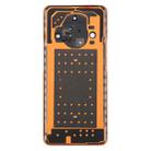 For Honor X9b Back Cover with Camera Lens Cover(Orange) - 3