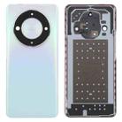 For Honor X9b Back Cover with Camera Lens Cover(Silver) - 1