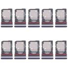 For Motorola Edge 60 Fusion 10pcs Original SIM Card Tray + SIM Card Tray / Micro SD Card Tray (Blue) - 1