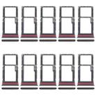 For Motorola Moto G56 10pcs Original SIM Card Tray + Micro SD Card Tray (Green) - 1