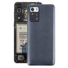 For ZTE Blade V40 Smart Back Cover with Camera Lens Cover(Black) - 1