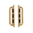 2 PCS for Apple Watch 38mm Metal Strap Connector Metal Buckle(Gold) - 2