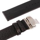 Kakapi for Apple Watch 42mm Buffalo Hide Double Buckle Genuine Leather Watch Band with Connector(Black) - 7