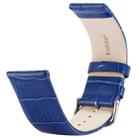 Kakapi for Apple Watch 38mm Crocodile Texture Classic Buckle Genuine Leather Watchband, Only Used in Conjunction with Connectors (S-AW-3291)(Blue) - 3