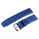 Kakapi for Apple Watch 38mm Crocodile Texture Classic Buckle Genuine Leather Watchband, Only Used in Conjunction with Connectors (S-AW-3291)(Blue) - 6