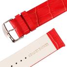 Kakapi for Apple Watch 42mm Crocodile Texture Classic Buckle Genuine Leather Watchband, Only Used in Conjunction with Connectors (S-AW-3293)(Red) - 4