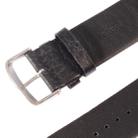 Kakapi for Apple Watch 42mm Buffalo Hide Classic Buckle Genuine Leather Watchband, Only Used in Conjunction with Connectors (S-AW-3293)(Black) - 9