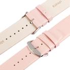 Kakapi for Apple Watch 42mm Subtle Texture Classic Buckle Genuine Leather Watch Band with Connector(Pink) - 7