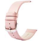 Kakapi for Apple Watch 38mm Subtle Texture Classic Buckle Genuine Leather Watch Band, Only Used in Conjunction with Connectors (S-AW-3291)(Pink) - 1