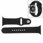 For Apple Watch Sport 38mm High-performance Rubber Sport Watch Band with Pin-and-tuck Closure(Black) - 1