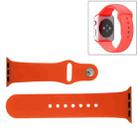 For Apple Watch Sport 38mm High-performance Rubber Sport Watch Band with Pin-and-tuck Closure(Orange) - 1