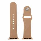 For Apple Watch Sport 38mm High-performance Rubber Sport Watch Band with Pin-and-tuck Closure(Khaki) - 2
