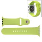 For Apple Watch Sport 42mm High-performance Rubber Sport Watch Band with Pin-and-tuck Closure(Green) - 1