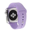 For Apple Watch Sport 42mm High-performance Rubber Sport Watch Band with Pin-and-tuck Closure(Purple) - 1