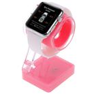 Plastic Charger Holder for Apple Watch 38mm & 42mm, Stand for iPhone 6s & 6s Plus, iPhone 6 & 6 Plus, iPhone 5 & 5S, Galaxy S6 / S5, HTC, Nokia, Sony(Magenta) - 1