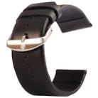 Kakapi for Apple Watch 38mm Subtle Texture Brushed Buckle Genuine Leather Watch Band, Only Used in Conjunction with Connectors (S-AW-3291)(Black) - 1