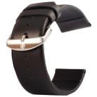 Kakapi for Apple Watch 42mm Subtle Texture Brushed Buckle Genuine Leather Watch Band, Only Used in Conjunction with Connectors (S-AW-3293)(Black) - 1
